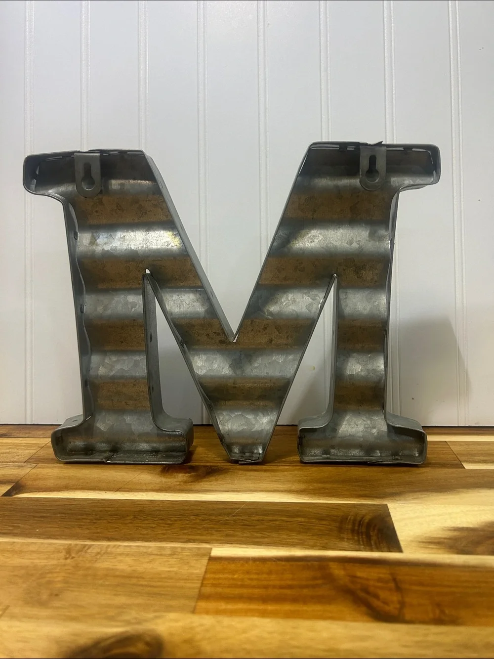Galvanized Metal Letter M